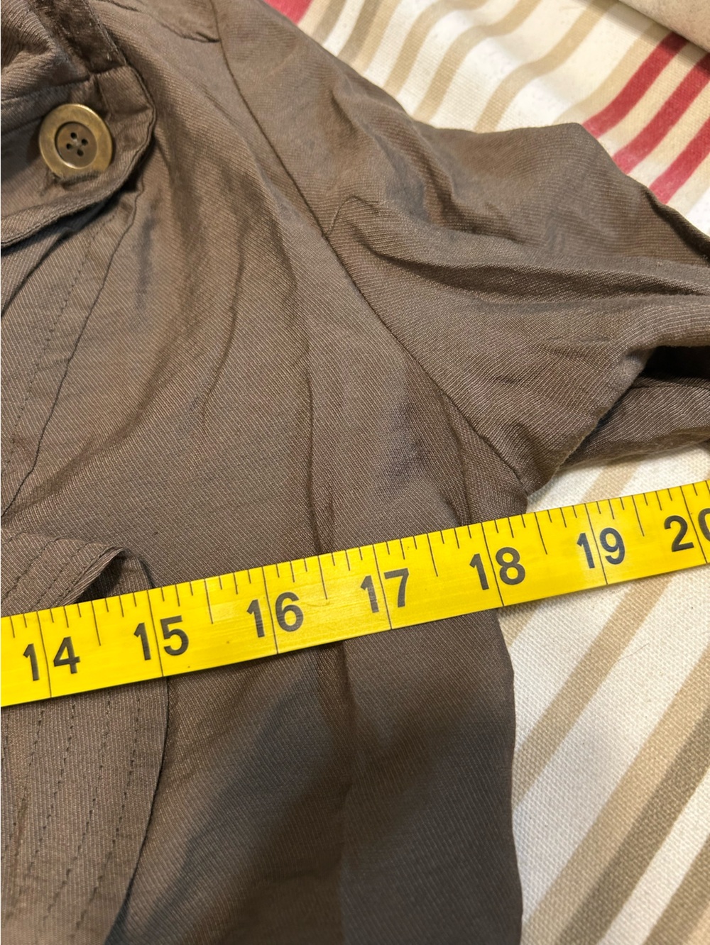 Free People Olive  Cropped Ruffle-Front Blazer - Picture 4 of 7